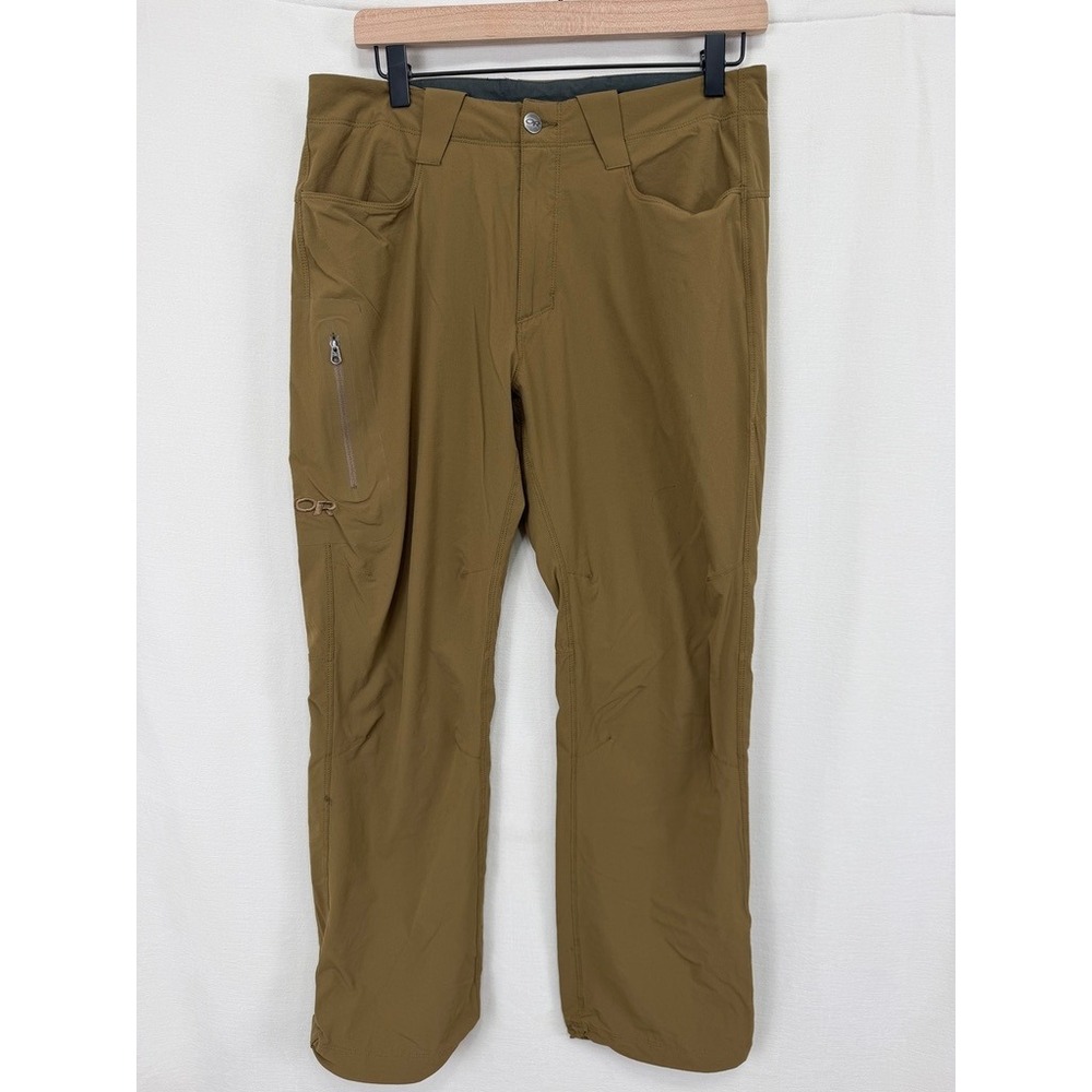 Outdoor Research Ferrosi Pants Mens 30x28 Brownish Green Olive Hiking Drawstring